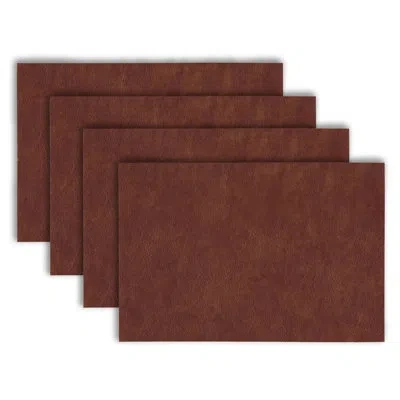 Dainty Home Placemats Set Of 4 12" X 18" Heat-resistant Table Mats For Dining Table Set For 4 Kitchen & Dining R In Black;red
