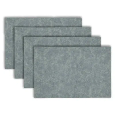 Dainty Home Placemats Set Of 4 12" X 18" Heat-resistant Table Mats For Dining Table Set For 4 Kitchen & Dining R In Blue