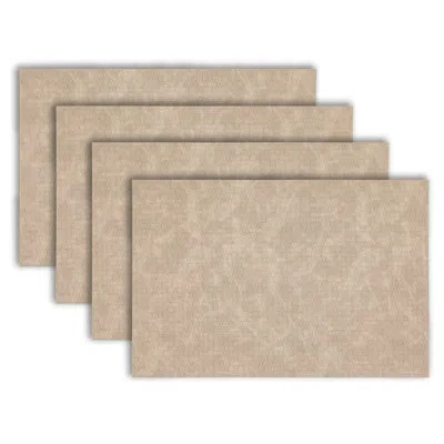 Dainty Home Placemats Set Of 4 12" X 18" Heat-resistant Table Mats For Dining Table Set For 4 Kitchen & Dining R In Cream