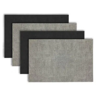 Dainty Home Placemats Set Of 4 12" X 18" Heat-resistant Table Mats For Dining Table Set For 4 Kitchen & Dining R In Gray