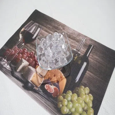 Dainty Home Placemats Set Of 4 13" X 19" Heat-resistant Table Mats For Dining Table Set For 4 Kitchen & Dining R In Black