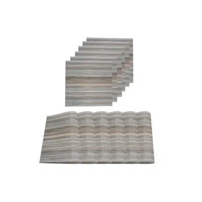 Dainty Home Placemats Set Of 6 13" X 19" Heat-resistant Table Mats For Dining Table Set For 6 Kitchen & Dining R In Blue;brown;beige
