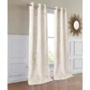 Dainty Home Set Of 2 Floral Room Darkening Curtains In Neutral