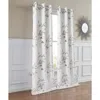 Dainty Home Set Of 2 Floral Room Darkening Curtains In White