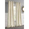 Dainty Home Set Of 2 Jacquard Room Darkening Curtains In Gold