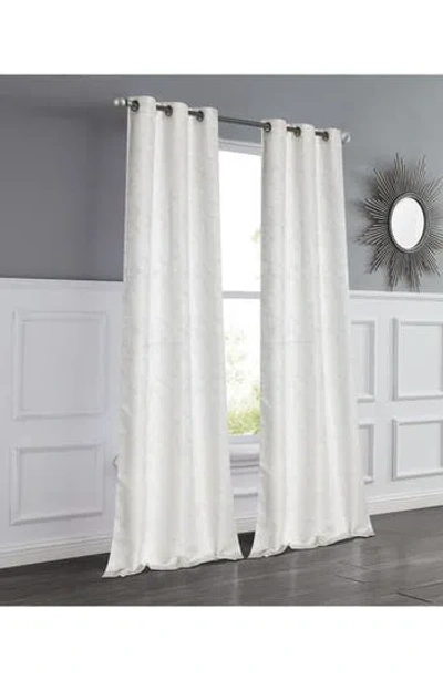 Dainty Home Set Of 2 Room Darkening Window Curtains In White
