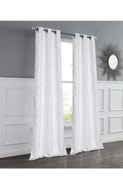 Dainty Home Set Of 2 Room Darkening Window Curtains In White