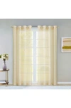 Dainty Home Set Of 2 Sheer Curtain Panels In Neutral