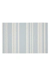 Dainty Home Set Of 6 Vinyl Placemats In Blue
