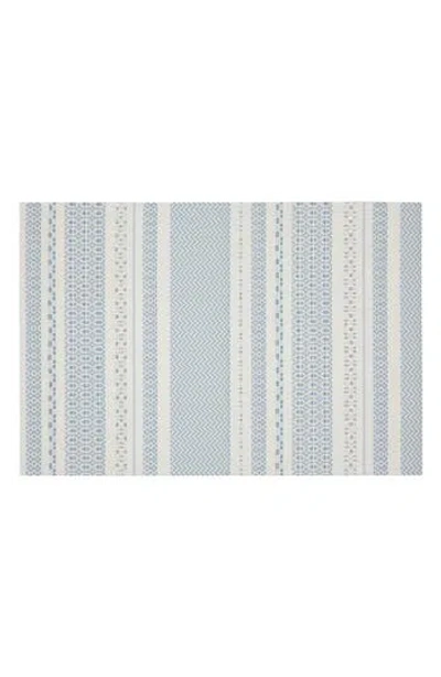 Dainty Home Set Of 6 Vinyl Placemats In Blue