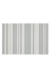 Dainty Home Set Of 6 Vinyl Placemats In Aztec Design Glitter Grey