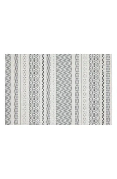 Dainty Home Set Of 6 Vinyl Placemats In Aztec Design Glitter Grey