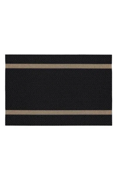 Dainty Home Set Of 6 Vinyl Placemats In Black