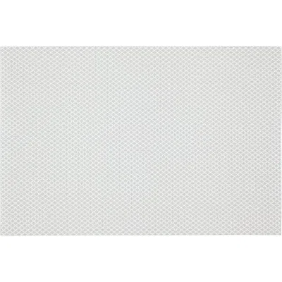 Dainty Home Set Of 6 Vinyl Placemats In Embedded Sparkles White