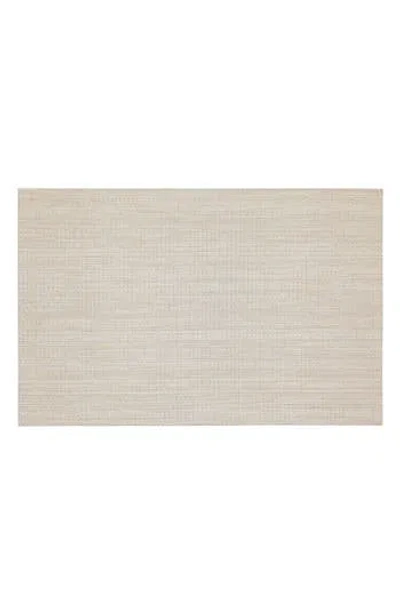 Dainty Home Set Of 6 Vinyl Placemats In Embroidered Glitter Ivory