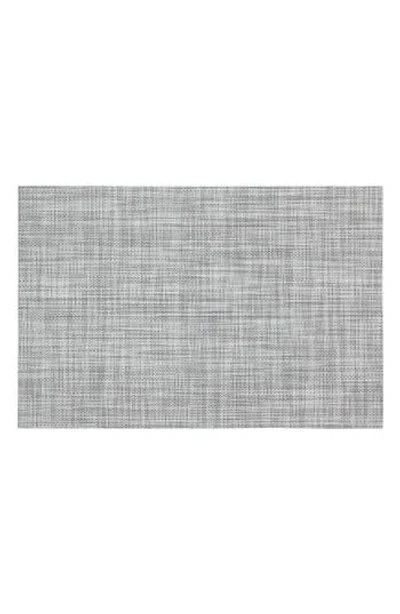 Dainty Home Set Of 6 Vinyl Placemats In Linen Design Black