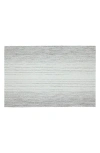 Dainty Home Set Of 6 Vinyl Placemats In Ombre Stripe Silver