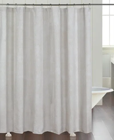 Dainty Home Shelly Shower Curtain, 72" X 72" In Neutral