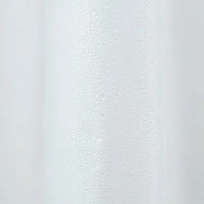 Dainty Home Shower Curtain Liner 3 Weighted Magnets White 4 Gauge 70" L X 72" W Heavy Duty Shower Curtain Liner, In Clear