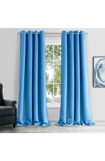 Dainty Home Single Blackout Panel Curtain In Blue