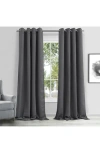 Dainty Home Single Blackout Panel Curtain In Charcoal