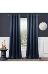 Dainty Home Single Blackout Panel Curtain In Dark Navy