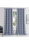 Dainty Home Single Blackout Panel Curtain In Blue