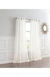 Dainty Home Single Sheer Panel Curtain In White