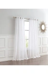 Dainty Home Single Sheer Panel Curtain In White