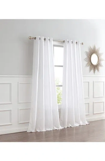 Dainty Home Single Sheer Panel Curtain In White