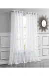 Dainty Home Single Sheer Panel Curtain In White