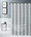Dainty Home Stella Chenille Embroidederd Shower Curtain, 70" X 72" In Multi