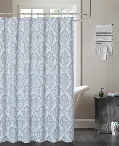 Dainty Home Vanessa Shower Curtain, 72" X 72" In Blue
