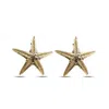 Dainty London Women's Dainty Gold Starfish Studs In Gold