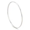 Dainty London Women's Dainty Silver Faceted Bangle In Metallic