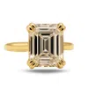 Dainty London Women's Gold Moissanite Diamond Ring - Livia In Gold