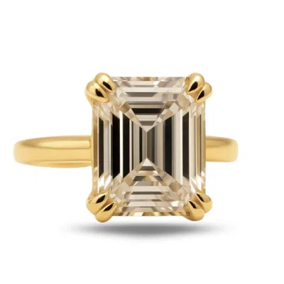 Dainty London Women's Gold Moissanite Diamond Ring - Livia