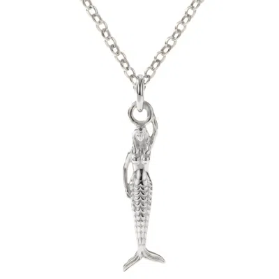 Dainty London Women's Maxi Mermaid Silver Necklace - Silver Zennor