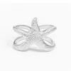 Dainty London Women's Silver Starfish Ring In Silver