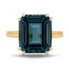 Dainty London Women's Solid Gold London Blue Topaz Ring -  Cleodora In Gold