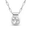 Dainty London Women's White Gold Diamond Necklace - Adamas In White