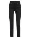 Dairesy Woman Jeans Black Size 12 Cotton, Elastane