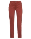 Dairesy Woman Jeans Brown Size 6 Cotton, Elastane