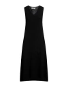 Dairesy Woman Midi Dress Black Size L Acrylic, Polyester, Wool In Black