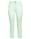 Dairesy Woman Pants Light Green Size 4 Cotton, Elastane