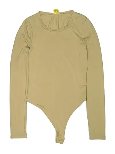 Pre-owned Daisy Bodysuit In Tan