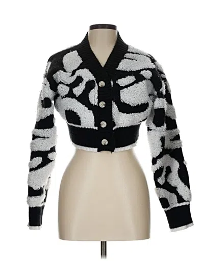 Pre-owned Daisy Cardigan Sweater In Black