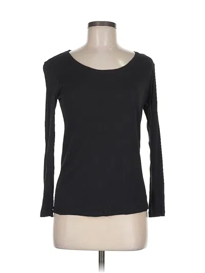 Pre-owned Daisy Fuentes 3/4 Sleeve T-shirt In Black