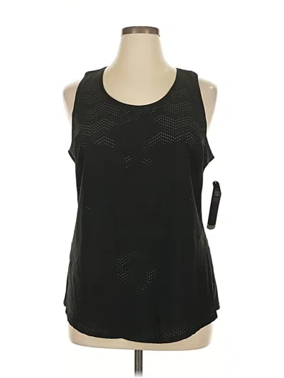 Pre-owned Daisy Fuentes Active Tank Top In Black