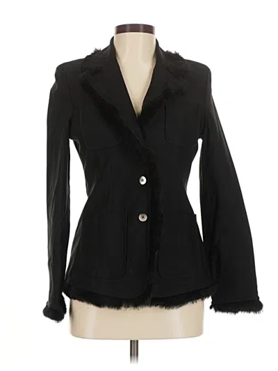 Pre-owned Daisy Fuentes Blazer Jacket In Black